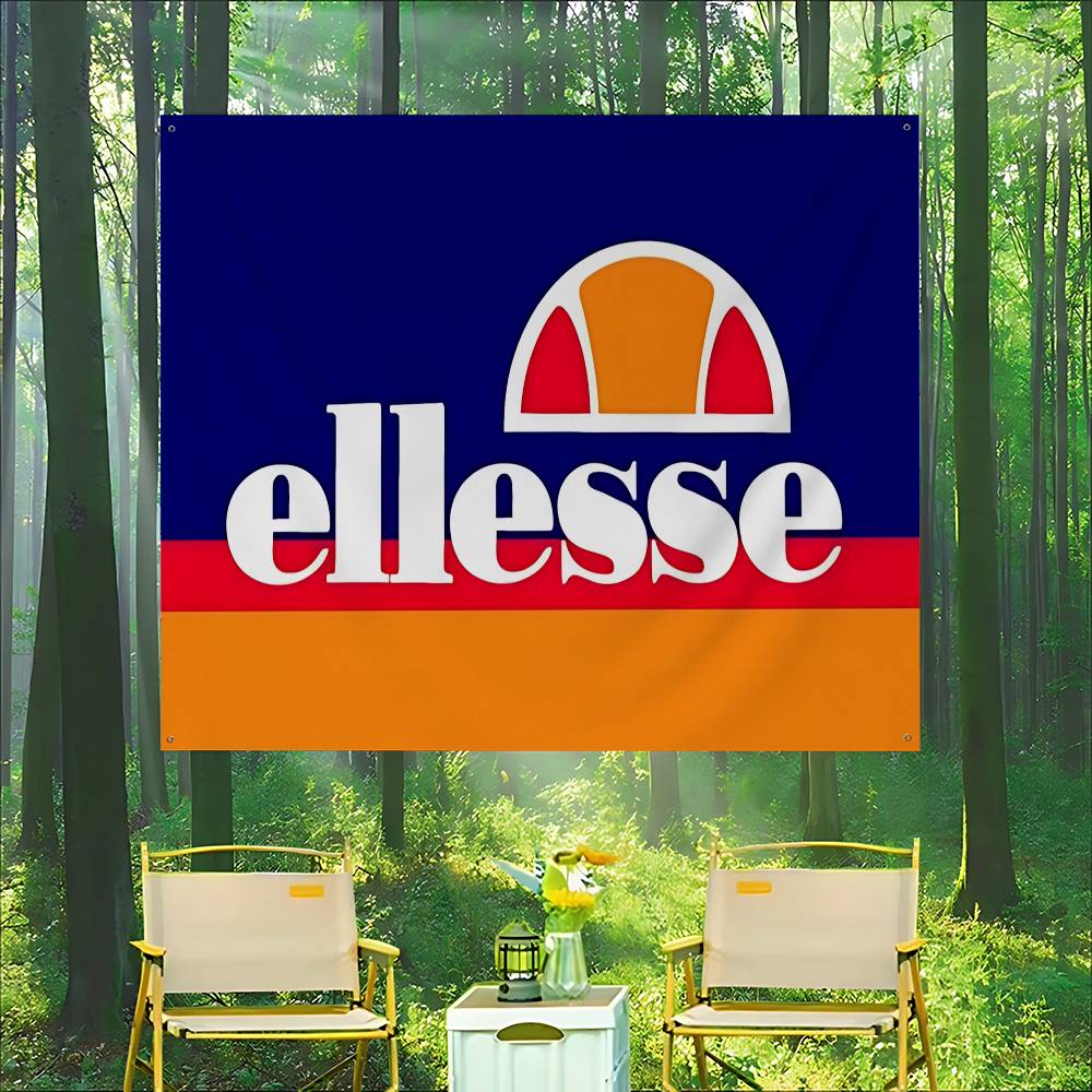 Commercial Printing Company - لافتة إعلانية تجارية مطبوعة بشعار E-Ellesse