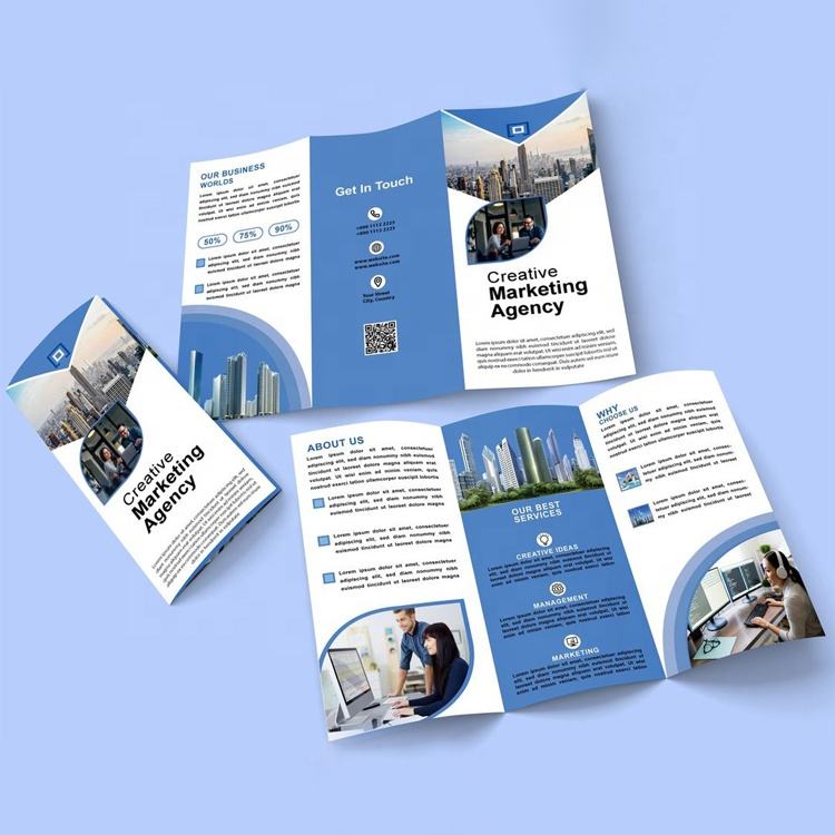 Commercial Flyer Printing - خدمة طباعة منشورات وكتيبات ملونة بالكامل
