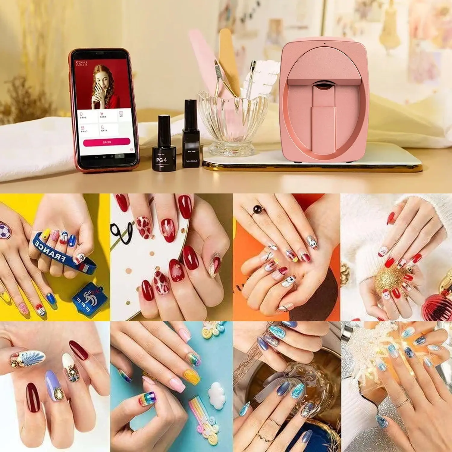 طابعة أظافر O2nails المحمولة M - مراجعة Commercial Nail Printing Machine وسعره