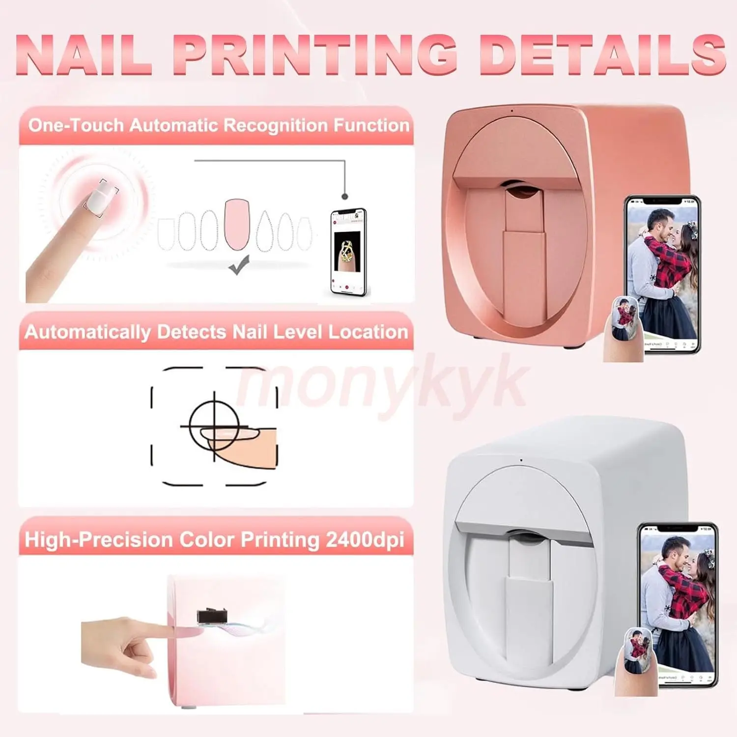 نظام طباعة الأظافر المتنقل O2n - مراجعة Commercial Nail Printing Machine وسعره