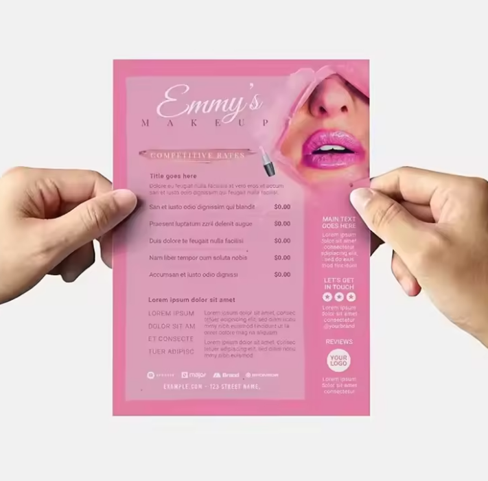 تخصيص A5 A6 نطاقات الورق اللام - مراجعة Commercial Flyer Printing وسعره