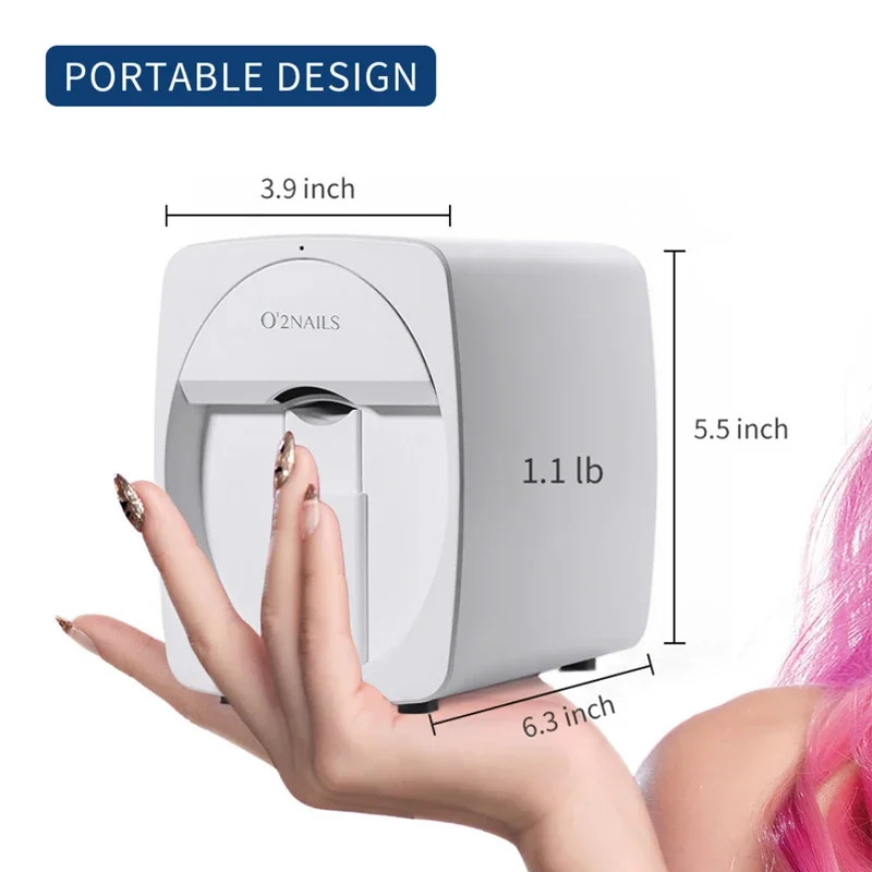 طابعة أظافر محمولة أصلية ثلاثي - مراجعة Commercial Nail Printing Machine وسعره